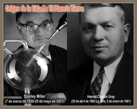 harold urey and stanley miller.